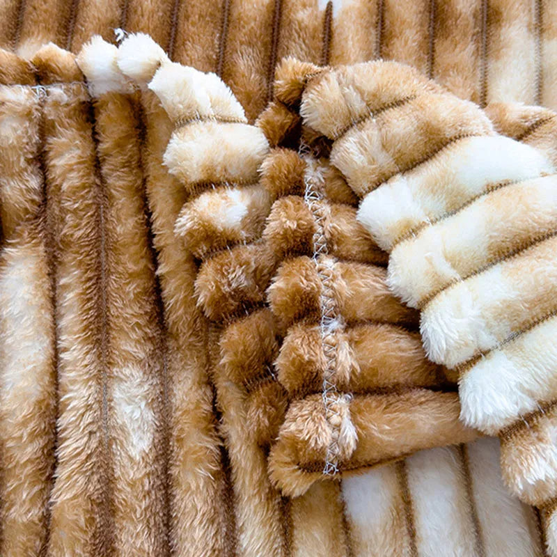 Afralia™ Marble Patterned Flannel Blanket - Multipurpose Office Nap Shawl & Cushion