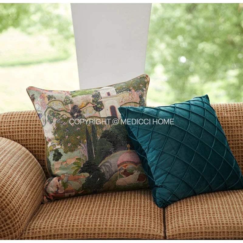 Afralia™ Rainforest Inspired Pillow Cover - Natural Landscape Decor 45x45cm