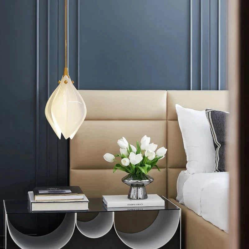 Afralia™ Magnolia Chandelier: Luxury Staircase Pendant Light for Hotel Restaurant Bedroom