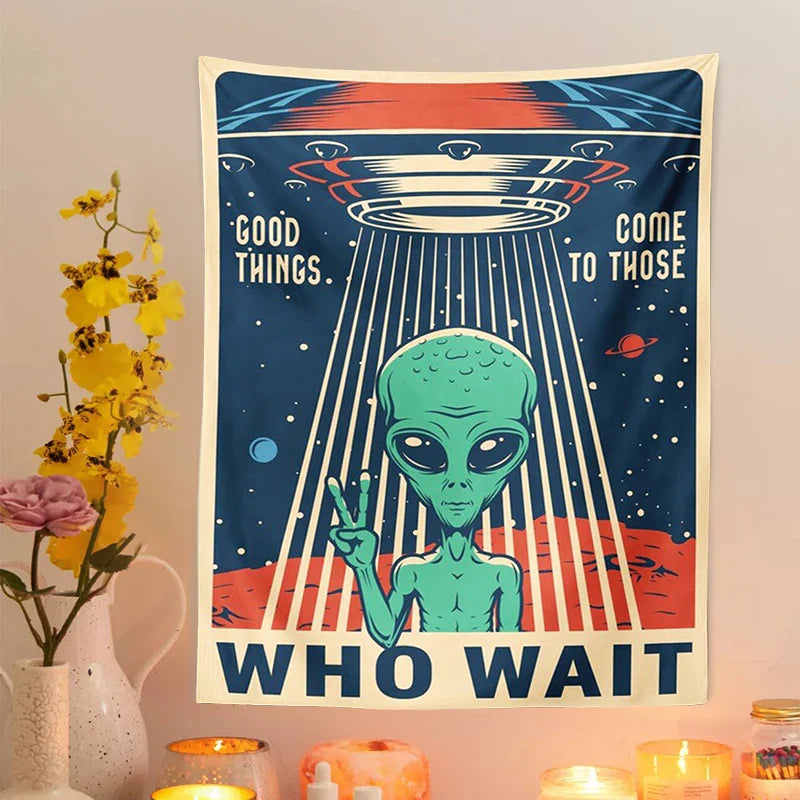 Afralia™ Space Tapestry Wall Hanging for Home Decor