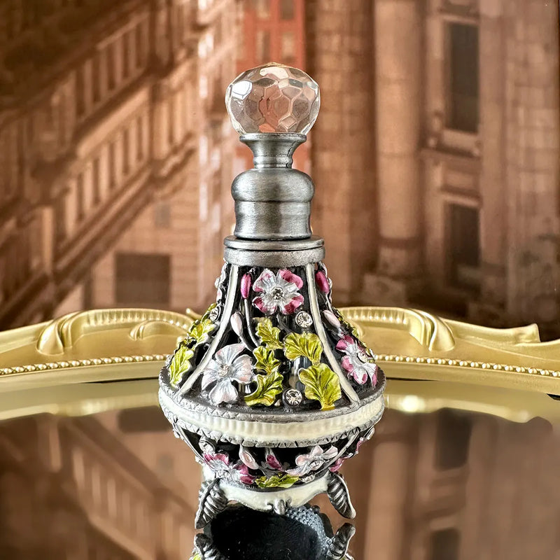 Afralia™ Rhinestone Jeweled Crystal Perfume Bottle - 4ml
