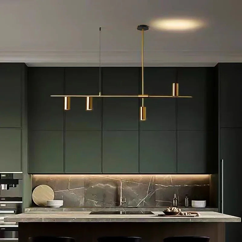 Afralia™ Modern LED Chandelier Pendant Light for Home Kitchen Bedroom Restaurant Counter