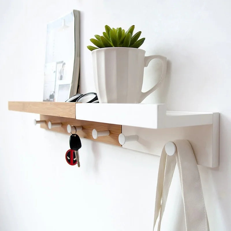 Afralia™ Wall Shelf Iron Partition Board Home Storage Rack