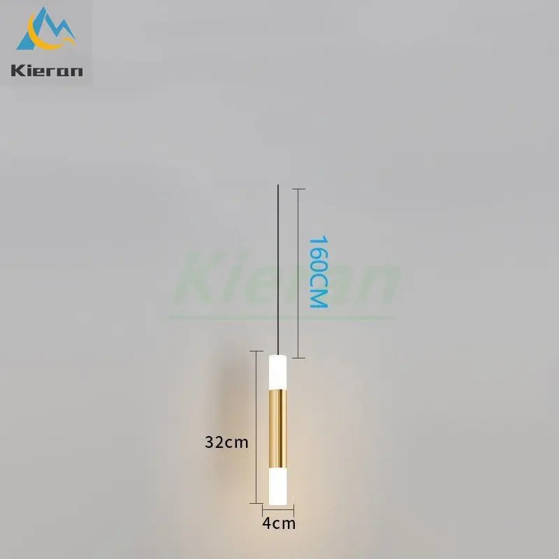 Afralia™ Modern Minimalist LED Cylinder Chandelier for Restaurant, Bar, Living Room, Bedroom