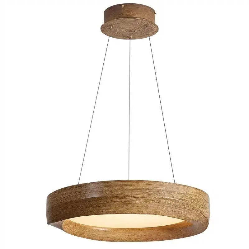 Afralia™ Wood LED Chandelier Nordic Design Pendant Light