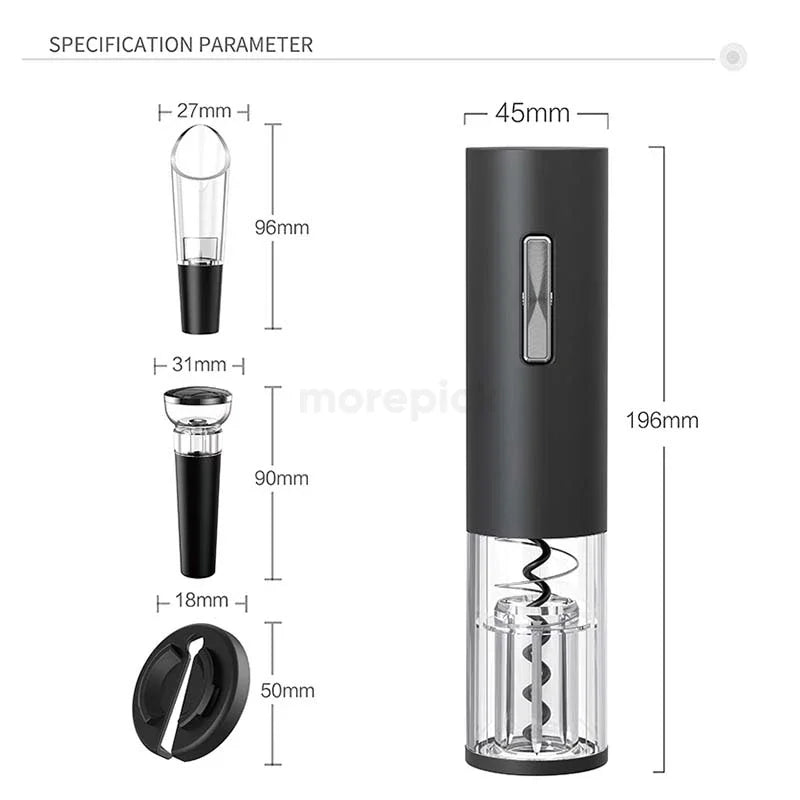 Afralia™ Electric Corkscrew Kit, USB Rechargeable Wine Opener for Bar Parties