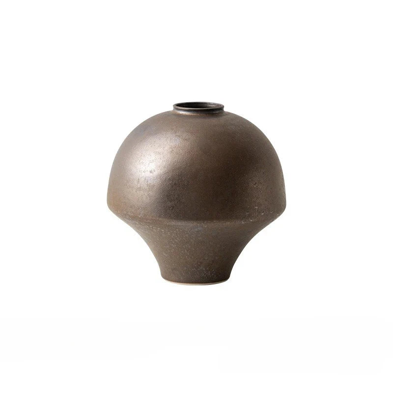 Afralia™ Chinese-style Retro Porcelain Vase Handmade Flower Vase Artistic Home Decoration