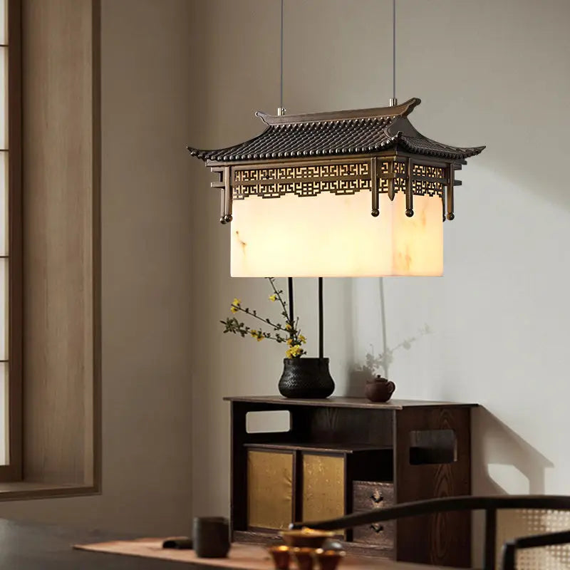 Afralia™ Zen Chinese Pendant Lights for Courtyards, Restaurants, and Tea Rooms