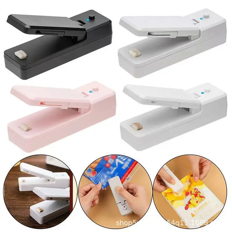 Afralia™ Mini Heat Sealer, USB Rechargeable Bag Clip, Kitchen Gadget