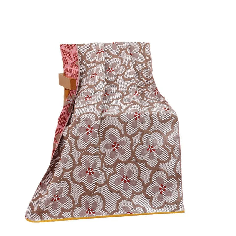 Afralia™ Multi-Layer Gauze Bath Towel - Absorbent & Quick-Dry - 80X160CM - Unisex - Perfect for Home, Beach, or Spa