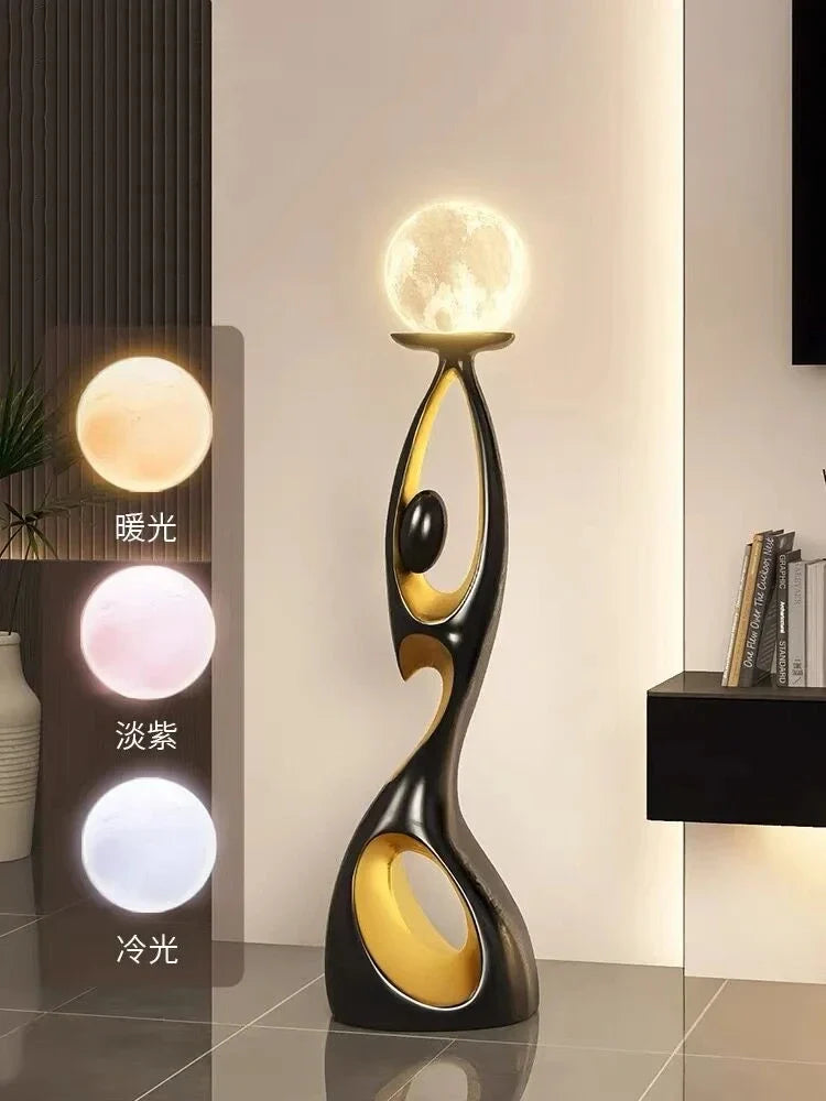 Afralia™ Luxury LED Floor Lamp for Living Room TV Cabinet Decor