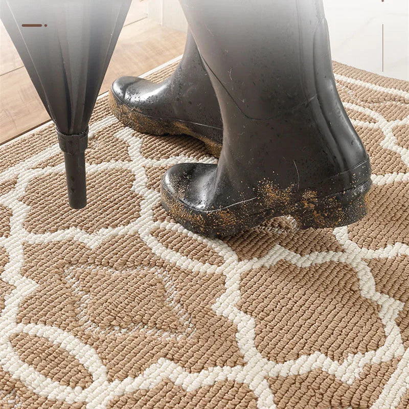 Afralia™ Nordic Polypropylene Entry Mat | Absorbent Non-slip Shoe Scraper | Durable & Easy to Clean