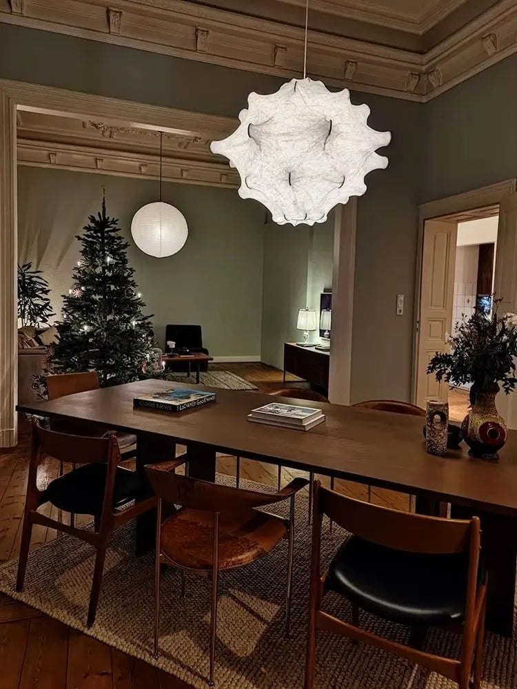 Afralia™ Elegant Silk Pendant Lamp for Home and Hospitality Lighting