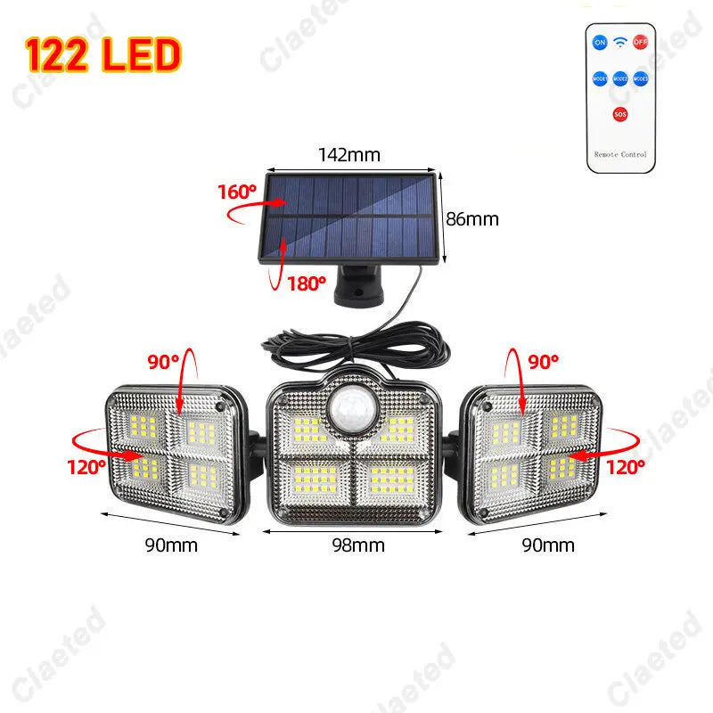 Afralia™ Solar Wall Lights: Waterproof, Adjustable Head, Wide Angle, Strong Power