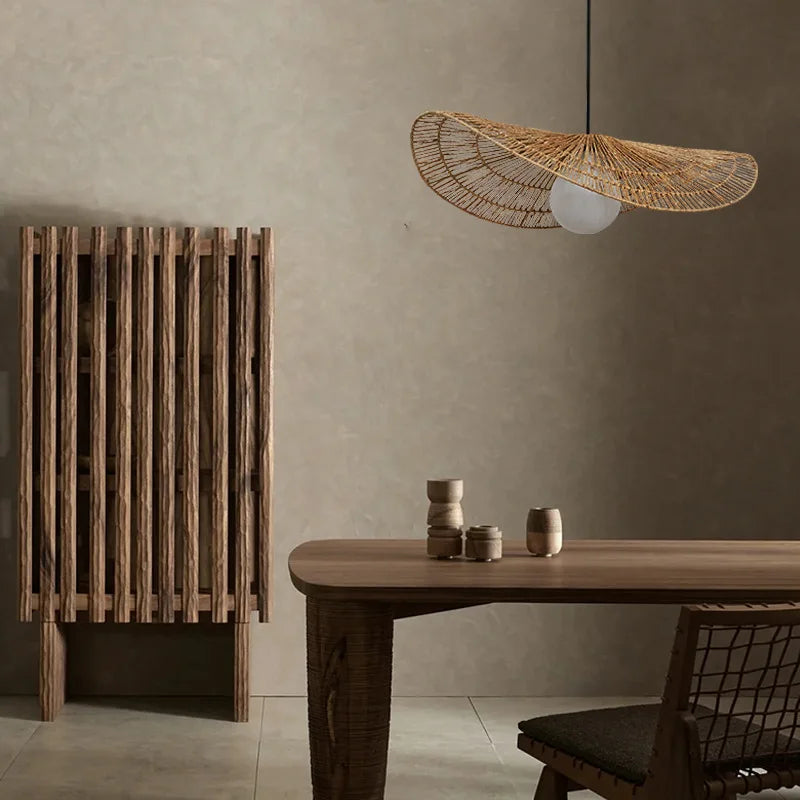 Afralia™ Rattan Pendant Lights, Creative Dining Room Chandeliers for Home Decor
