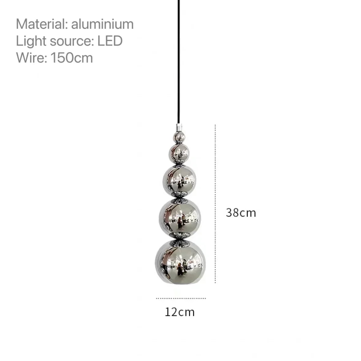 Afralia™ Nordic Modern Gourd Pendant Lamp for Bedroom, Living Room, Restaurant, and Bar