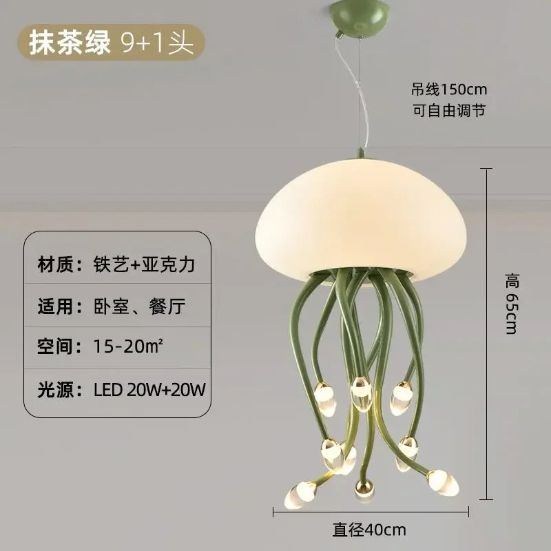 Afralia™ Kawaii LED Jellyfish Lamp Art for Bedroom Decor & Lighting