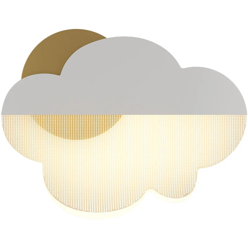 Afralia™ LED Cloud Shape Acrylic Wall Sconces for Bedroom & Children's Room