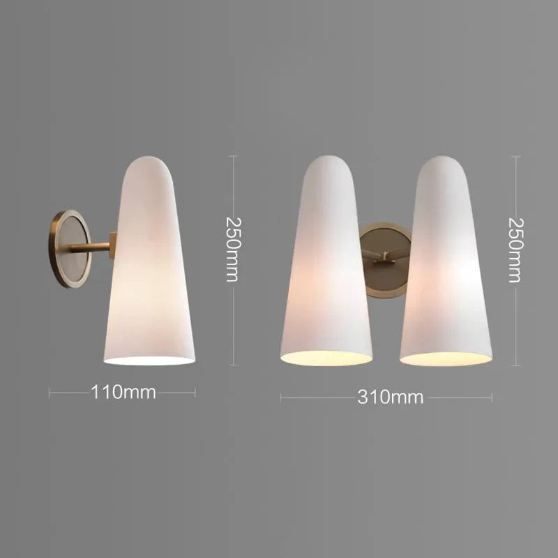 Afralia™ Copper Wall Lamp: Luxury Nordic Style for Living Room Bedroom Bedside, Restaurant Corridor.