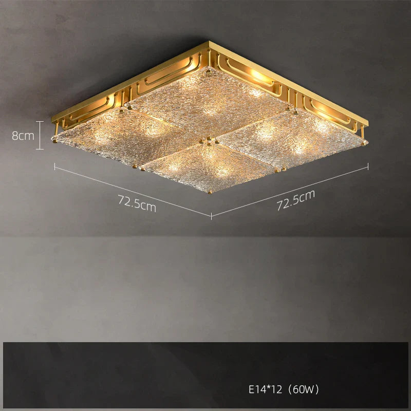 Afralia™ Glass Stainless Steel LED Chandelier Light for Dining Room