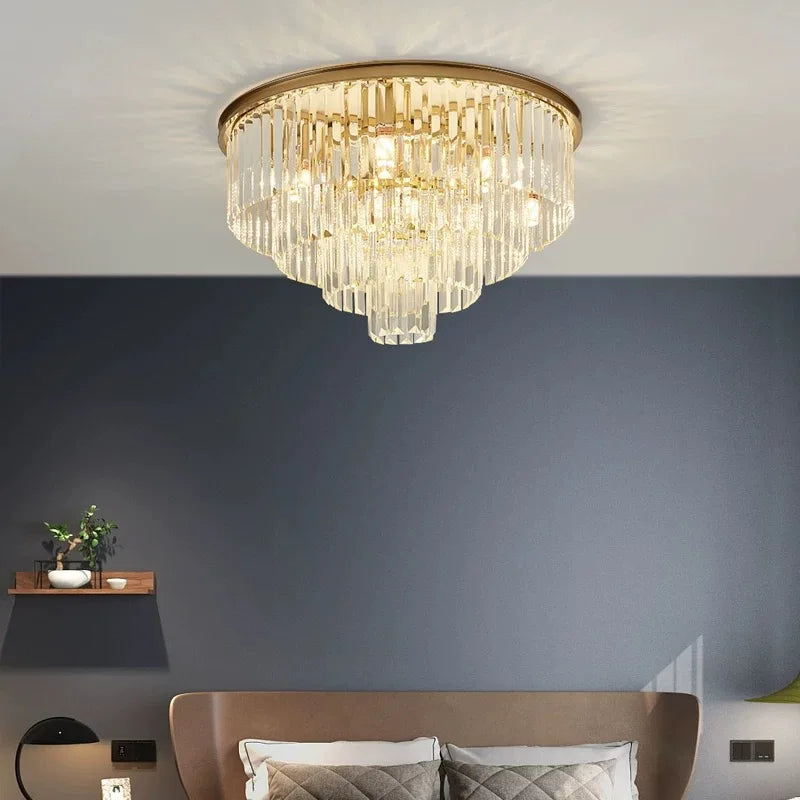 Afralia™ Retro Glass Tube Pendant LED Ceiling Lamp Home Decor