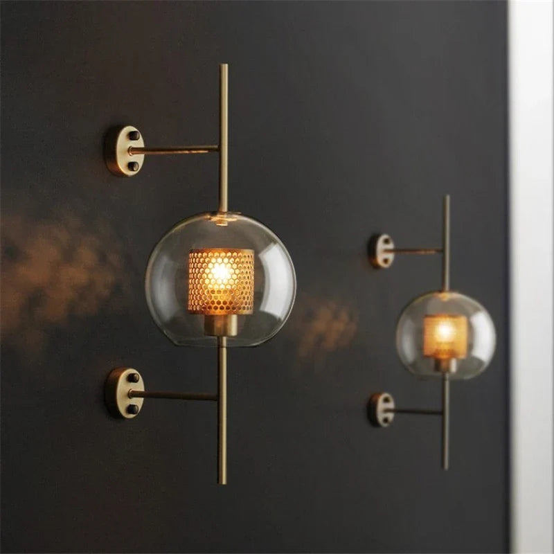 Afralia™ Industrial Wind Grid Wall Lamp for Living Room, Bedroom, Restaurant, Study, Loft