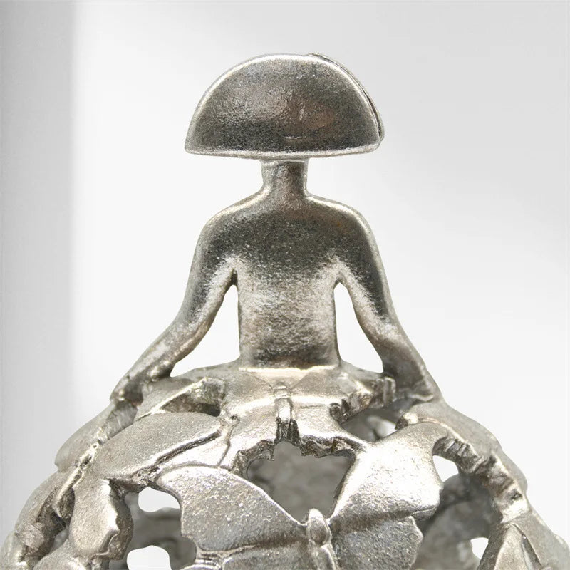 Afralia™ Silver Butterfly Princess Figurine - Home Decor Accessories