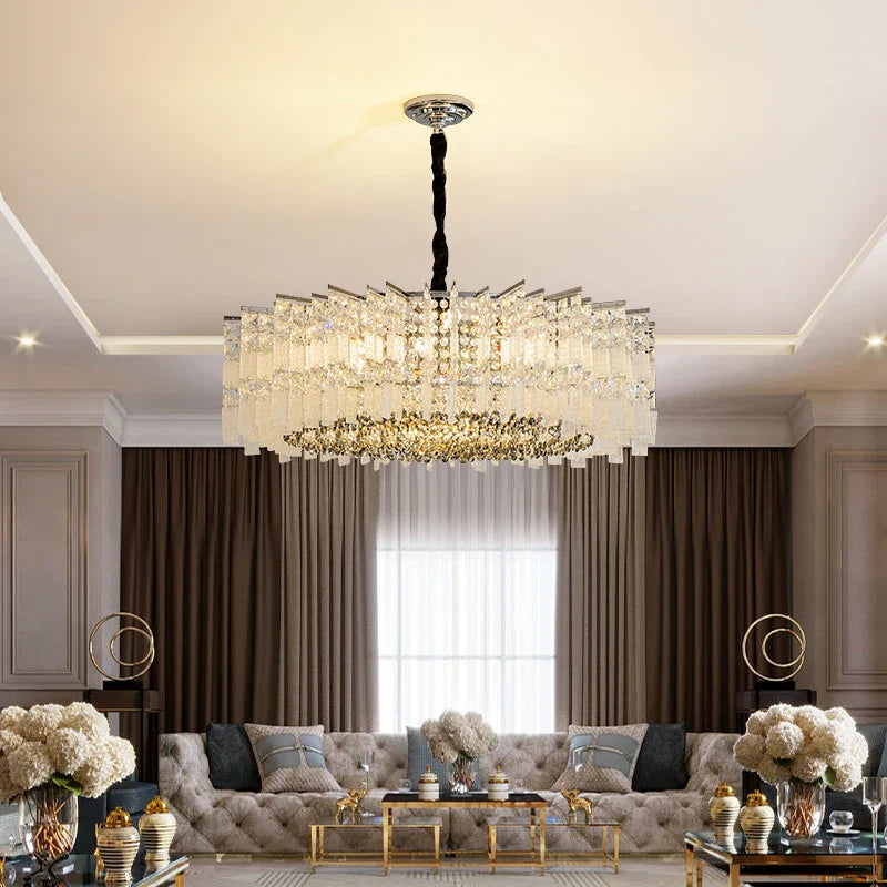 Afralia™ Crystal Light: Modern Elegant Lighting for Living Room, Dining Room, Bedroom