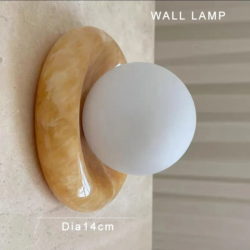 Afralia™ Yellow Jade Stone Table Lamp - Luxury Art Decor for Home, Office, Hotel