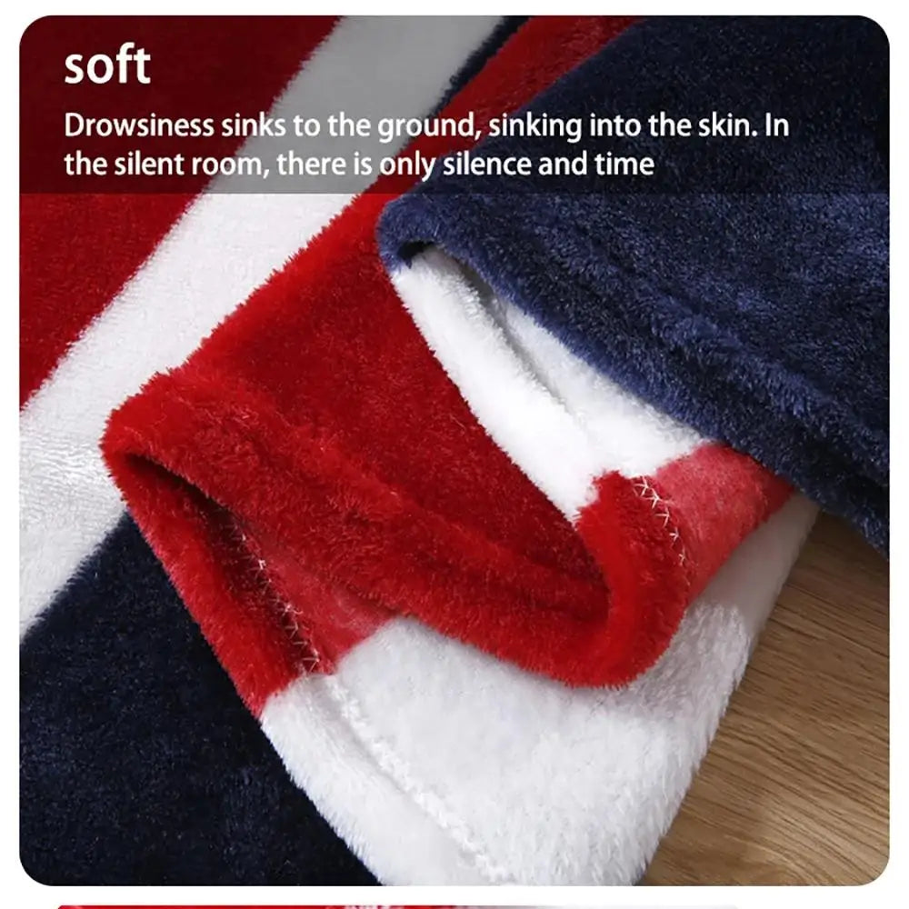 Afralia™ Cozy Flannel Throw Blanket for Sofas, Cars, and Travel