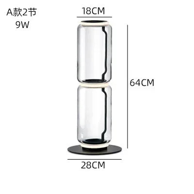 Afralia™ Nordic Glass LED Floor Lights: Minimalist Home Art Decor Lighting for Living Room & Bedroom