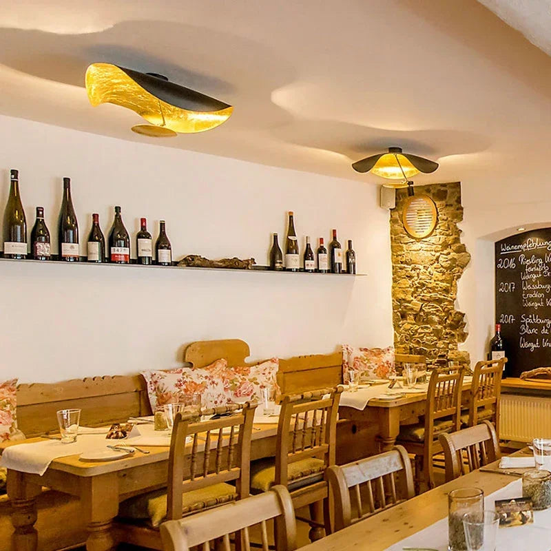 Afralia™ Nordic LED Ceiling Lamp Chandelier for Living Room and Coffee Shop