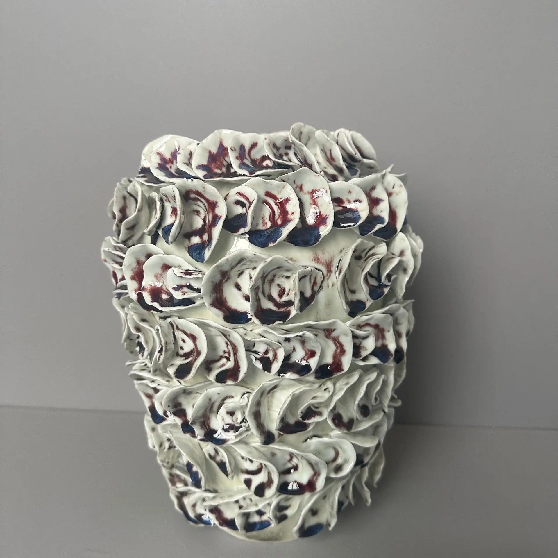 Afralia™ Ceramic Petal Butterfly Orchid Vase Home Decoration Accessory