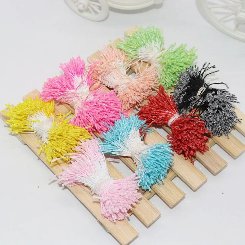 Afralia™ 200pc Mini Flower Stamen Pistil Wedding Decoration DIY Artificial Cards Flowers