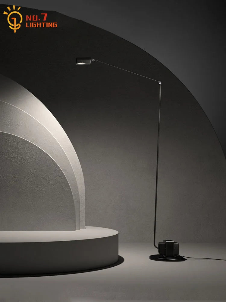 Afralia™ Retro Industrial LED Floor Lamp Swing Arm for Living Room Study