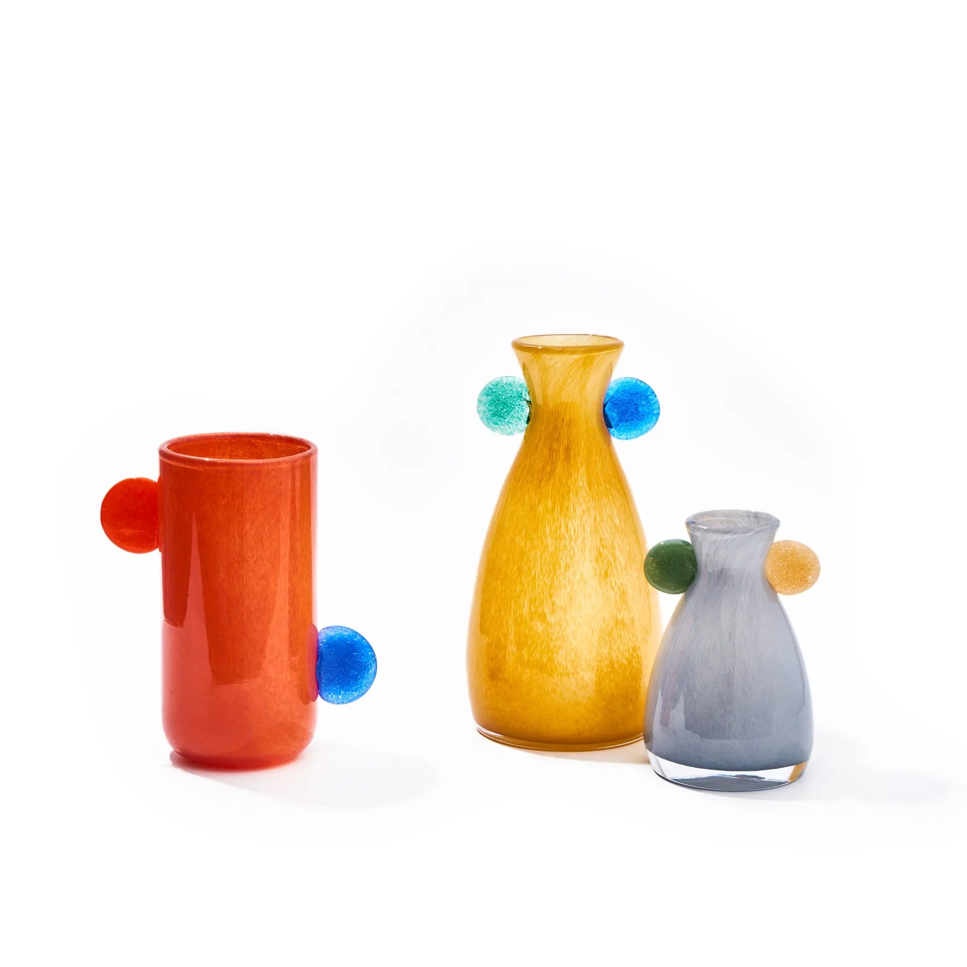 Afralia™ Geometric Glass Vase - Colorful Home Decor Accent