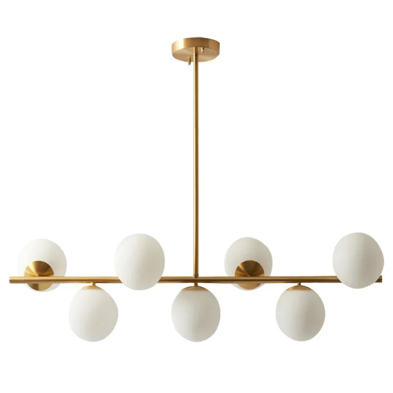 Afralia™ Glass Ball Chandeliers LED Pendant Lights for Home Decor