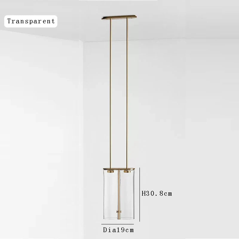 Afralia™ Glass Pendant Light: Modern Italian Design LED Hanging Lamp for Kitchen Island & Bedside