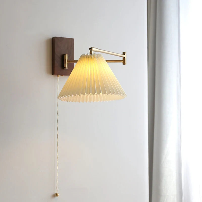 Afralia™ LED Pull Chain Wall Lamp - Modern Nordic Sconce for Bedroom & Living Room