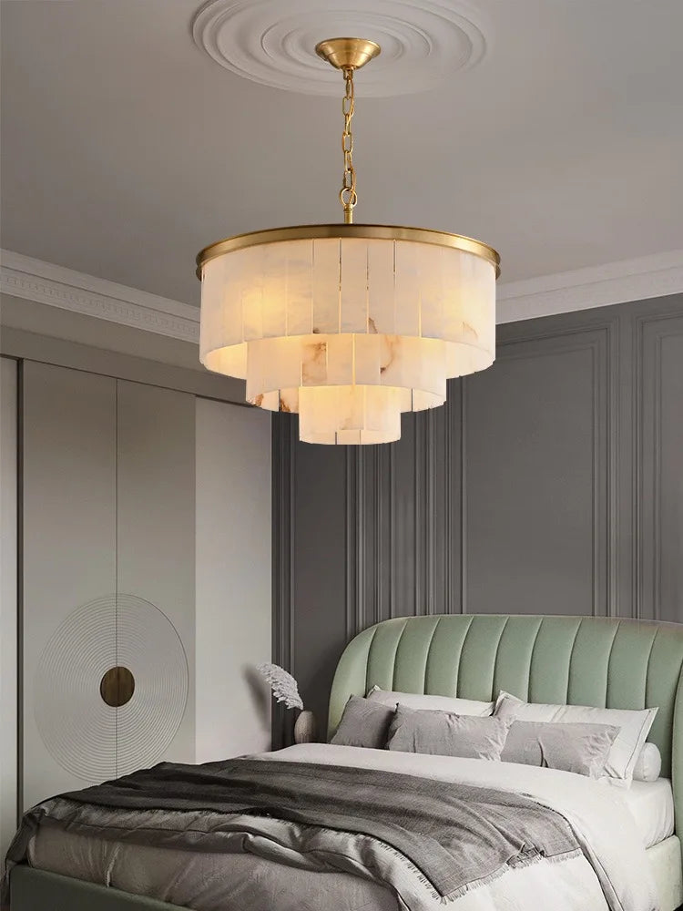Afralia™ Marble Chandelier: Luxury Living Room Pendant Light Fixture.getOwnProperty
