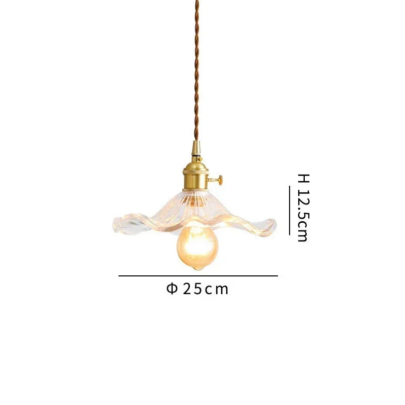 Afralia™ Glass Pendant Lamp for Bedroom Dining Room Chandelier Lighting