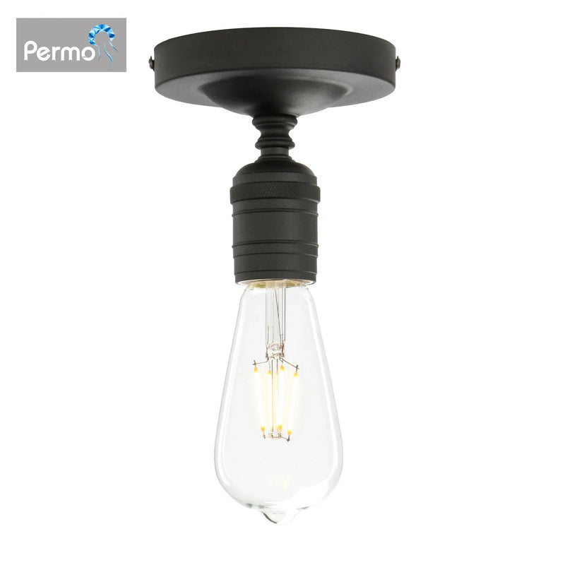 Afralia™ Permo Vintage Industrial Metal Wall Light - Retro Recessed Mini Ceiling Light