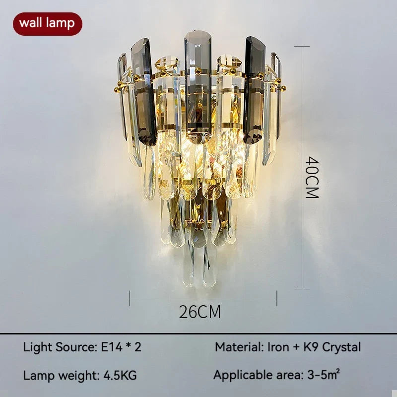 Afralia™ Gold Crystal Chandelier: Luxury Lighting for Dining Living Bedroom Kitchen Island