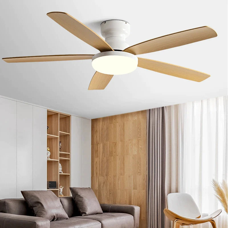 Afralia™ 72" Low Floor Fan Light Chandelier 2023 Living Room Ceiling Fan Strong Winds