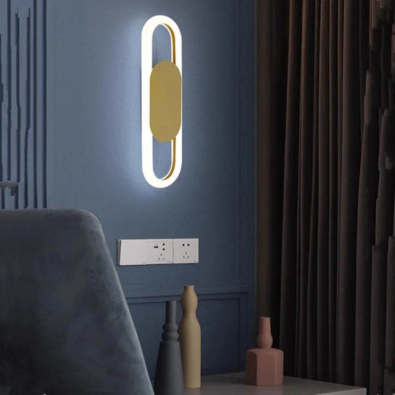Afralia™ LED Wall Light: Modern, Creative & Nordic Style for Bedroom, Corridor & Background Walls