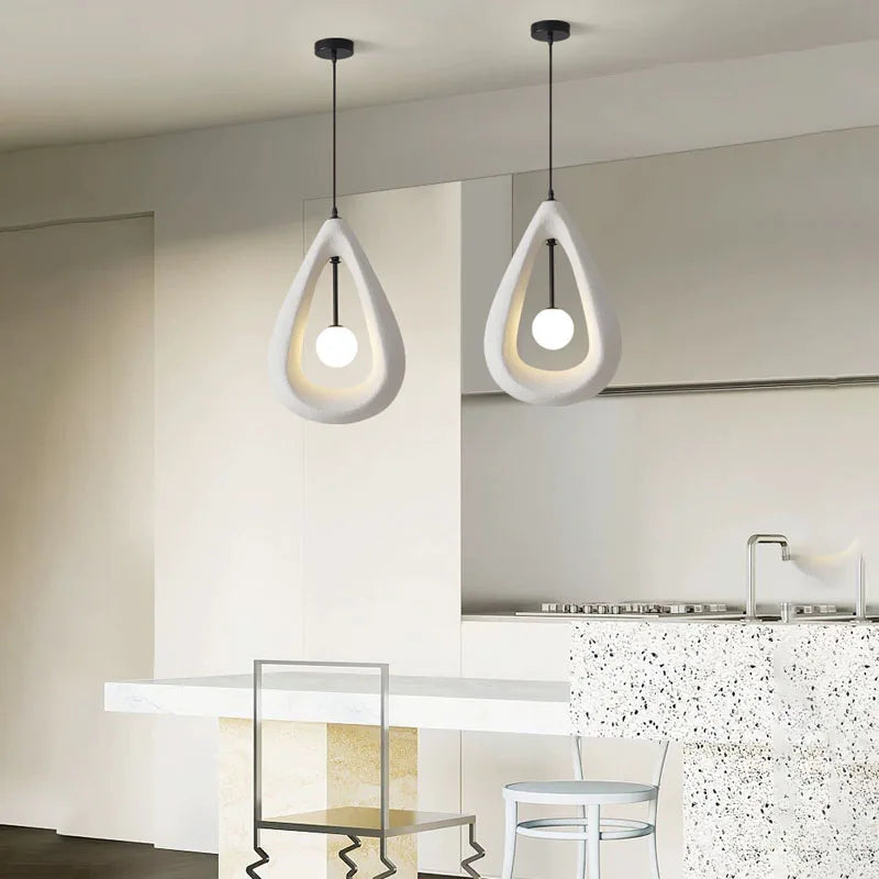 Afralia™ Nordic Wabi Sabi Pendant Lights for Stylish Dining Room and Bedroom Decor