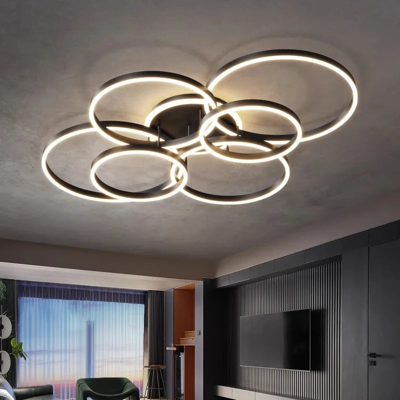 Afralia™ Nordic LED Ceiling Lights Modern Indoor Lighting for Living Room