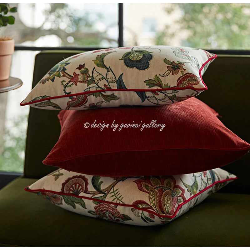 Afralia™ Angel Eyes Lumbar Pillow Cover - Greek Art Inspired Luxury Home Decor
