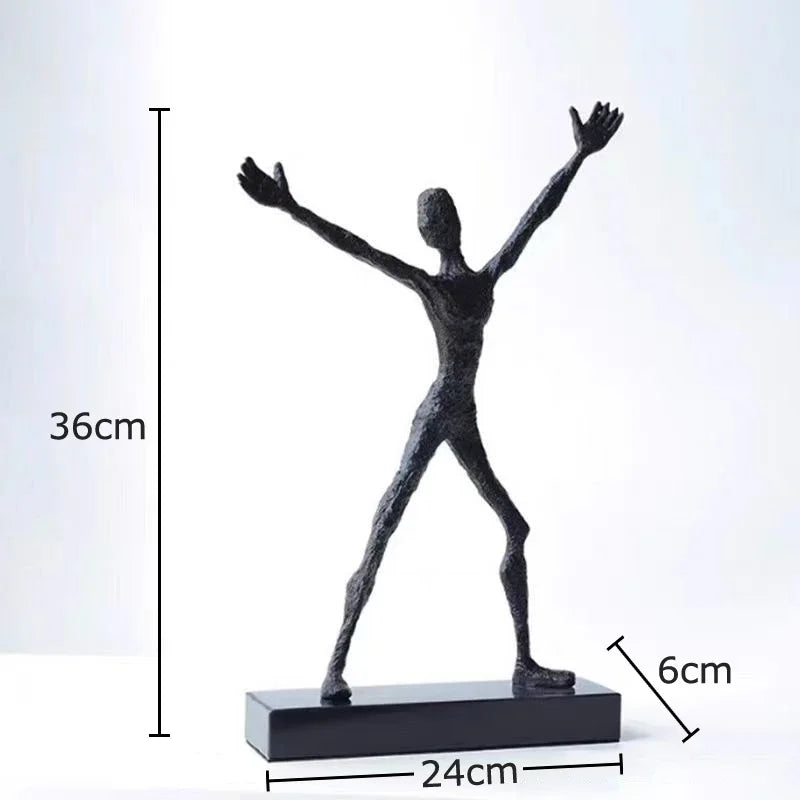 Afralia™ Abstract Couple Statue for Desk Decoration and Room Aesthetics