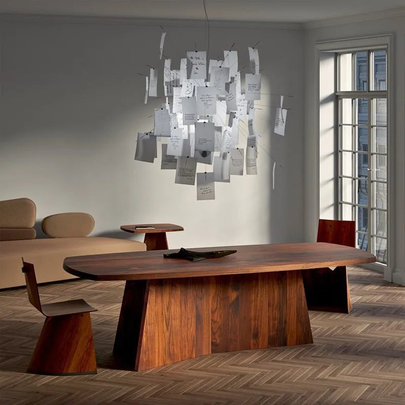 Afralia™ Paper Chandelier Pendant Light for Living Room